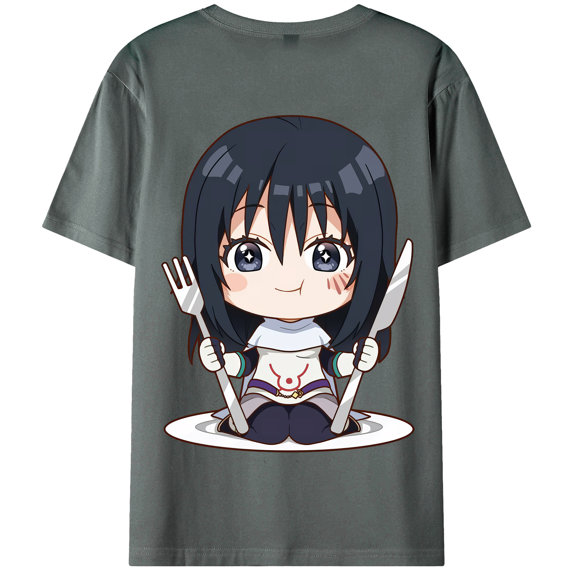 （画像用） 転スラ Regarding Reincarnated to Slime 綿100％半袖Tシャツ（背面プリント）